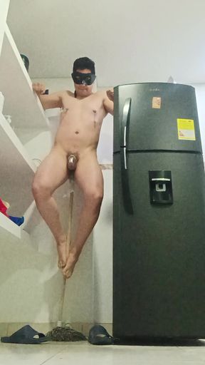 Playing roughly in predicament BDSM impaled