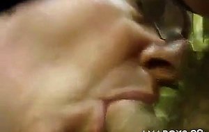 Daddy blows it in stockroom