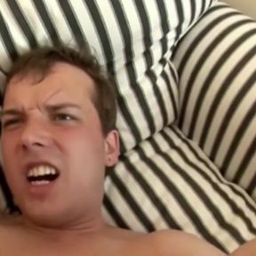 Young straight twink fucked bareback by XXL cock