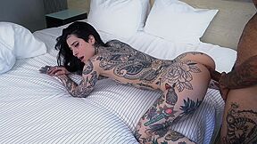 Horny Tatted Goth Slut Gets Hole Fucked By Hard Dick