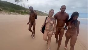 I went to the nude beach in Bahia to give it to my horny friends.