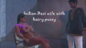 Indian desi hairy wife with big boobs