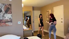 Amateur couple finds themselves in a wild Vegas hotel hookup