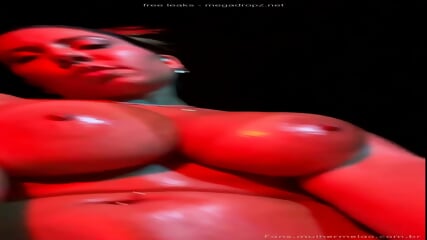 Renata Frisson Flaunts And Oils Up Her Curves