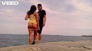 NUDE BEACH Romantic Scenery Ebony Couple Public Ocean Waters Minah Khali
