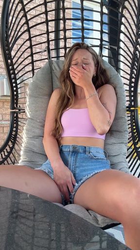 Backyard Orgasm!