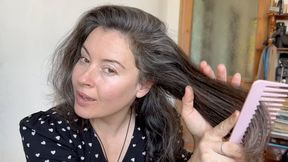 brushing natural hairs