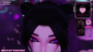 VRC SLUT SUCKS ON LATEX DILDO LIVE