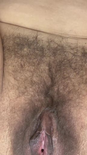 Jerk off and Worship Step-moms Hairy Bush and Big Jiggly Ass
