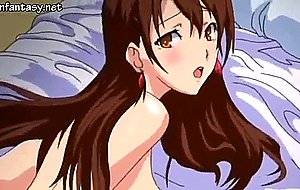 Lascive anime gets nipples licked
