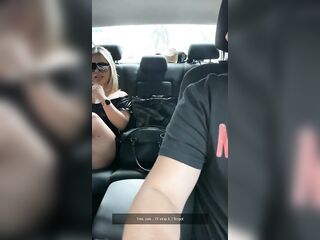 Making my boyfriend a cuckold, Teasing uber driver whilst driving!! Anne_Austin