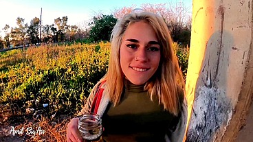 Drinking liters of pee in the street with my stepfather, yellow pee and in public!!!