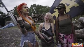 Original Cosplay Group sex - Paintballers Part 1 Sharing Cock of Max Deeds