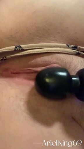 Using my Domi Vibrator in bed after a hot date