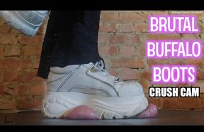 Buffalo Boots Ball Crush & Stomping Cum Explosion from Cock **CRUSH CAM version** Extreme Ballbusting Shoejob