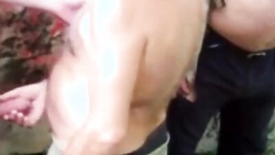 Watch how this hot Latina daddy gives a public handjob to a verified amateur and takes a hot cumshot