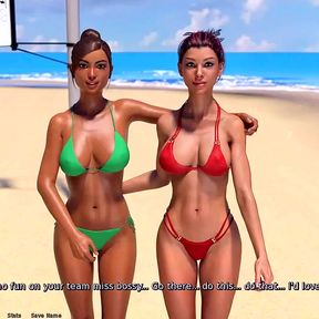 Where the heart is: lesbian kiss on the beach ep 99