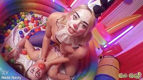 Xvideosred - Gia Derza And Sophia Burns - Clown Town Anal Circus