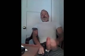 Rugged Daddy's Big Cock Masturbation