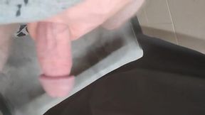 Just stroking my fat ginger cock..