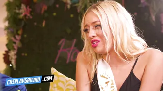 Khloe Kingsley & Skyler Storm Beg Coach Donnie Rock For Rough Cosplay Threesome