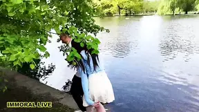Briseida Myers gets double hammered in public park