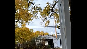 PREVIEW FOR THE 40 MINUTES video about fannyfemmboi playing naughty outside her home, sissy whore love to be watched