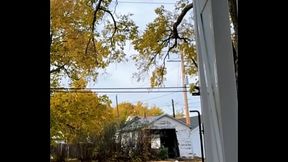 PREVIEW FOR THE 40 MINUTES video about fannyfemmboi playing naughty outside her home, sissy whore love to be watched