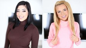 Alina West, Petite Blonde And Aliana Love - Audrina Rossi And Love To Give Oral