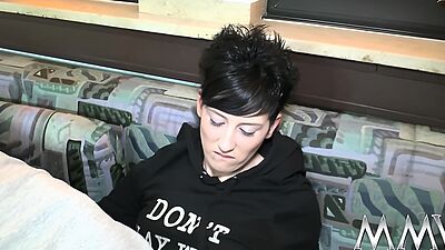 Horny young Amateur German couple make home video