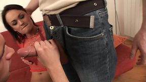 Lexi Bardot is looking lavish and rich in her purple business suit, but it'_s the sexy,...