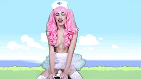 Camsoda - Delilah Day Cosplay As Nurse Joy from Pokémon Rides Sex Machine