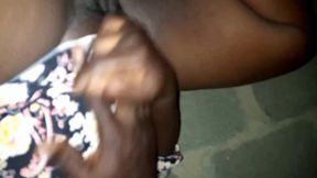 Fingering Grandma Ranto Secretly in the Garage