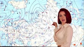 Weather Forecast Presenter Fucks on Live News and Receives Two Cumshots POV