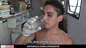 Latin twink trades construction work for bosss sexual demands and cash