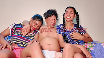 Superhot threesome with two girls and Uttaran20