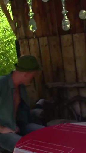 Memorable moment from "Notgeiler Bauer bumst sein Aupaire Madel"