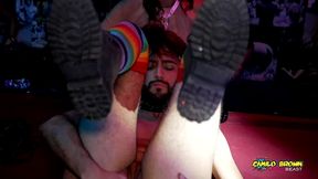 camilo brown fucking his own ass balls deep public at mila garcia s party