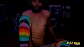 camilo brown fucking his own ass balls deep public at mila garcia s party