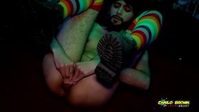 camilo brown fucking his own ass balls deep public at mila garcia s party