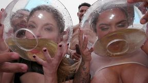 anal queens alice maze and victoria dias fisting each other s ass before hot 5 on 2 with dap 0% pussy , anal rimming ,footjob and drinking loads of pee