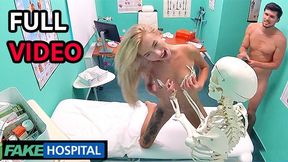 Sweet BLONDE RUSSIAN swallows the Doctors Cum -