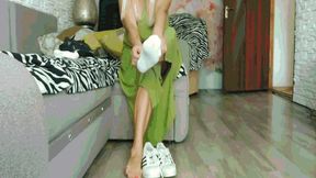 I go for a walk in adidas sneakers AVI (1280x720) FHD