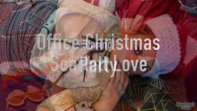 office christmas party with scarlett love