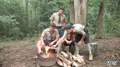 Twink, 18 Year OldPOP - A Group Of Scouts Meets In The Middle Of The Woods To Have An Orgy With Their Scout Leader