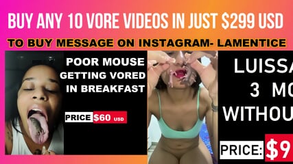 girl swallow vore mouse alive