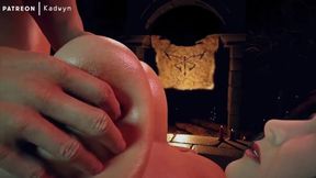 Evil Ada Wong's huge ass gets filled with creampie