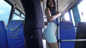 Sylenna Gets Touched and Fucked by a Stranger on Public Transport 4k