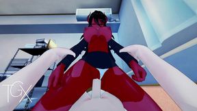 fantasy anime hentai game hot horned girl hardcore sex and deep blowjob