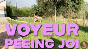 Voyeur Peeing JOI
